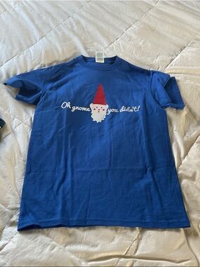Delta Royal Blue Kids Tee with Gnome Graphic